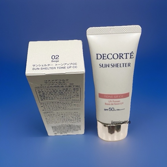COSME DECORTE SUN SHELTER TONE UP CC UV Primer SPF50 PA++++ 02 Beige - Picture 3 of 7